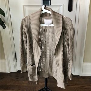 Aritzia caramel sweater cardigan XXS